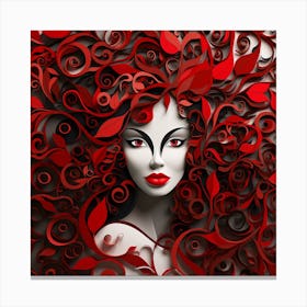 Red Haired Woman 7 Canvas Print