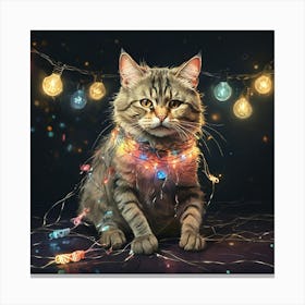 Christmas Cat 2 Canvas Print