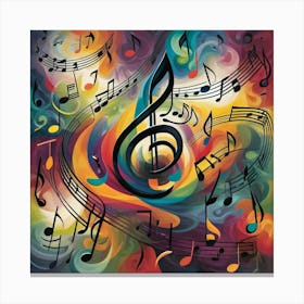 Music Notes 24 Canvas Print