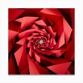 Spiral Red 1 Canvas Print