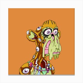 Zombie Monster Canvas Print