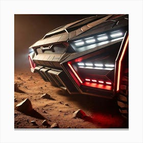 A Detailed View Of The Led Lighting On The Mars Dominator Canvas Print