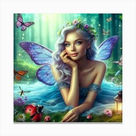 Fairy In The Forest 51 Canvas Print