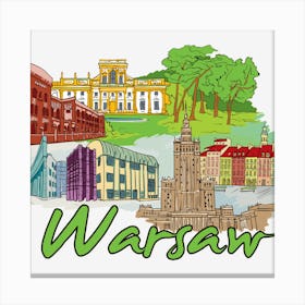 Warsaw Canvas Print