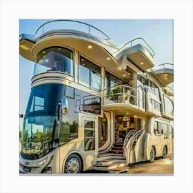 Bus With A Roof Canvas Print