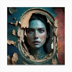 Portrait Of A Young Woman Canvas Print