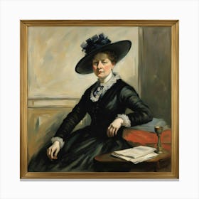 Portrait Of Madam Recamie Canvas Print