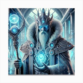 Elder Glacius Leader Of Icebound Order Canvas Print