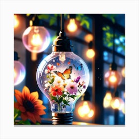 Default A Stunning Whimsical Artwork Showcasing A Delicate Gla 2 Canvas Print