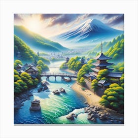 Japanese Landscape 1 Canvas Print