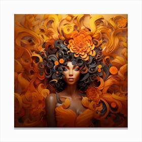 Afro Hair Canvas Print