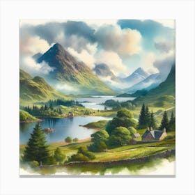 Landscape, highlands 2 Canvas Print