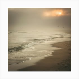 Sunrise At The Beach 1 Canvas Print