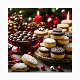 Christmas Desserts 7 Canvas Print