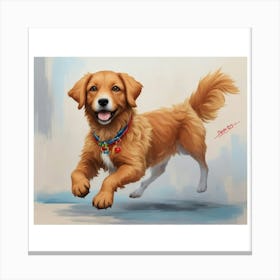 Golden Retriever Dog Canvas Print