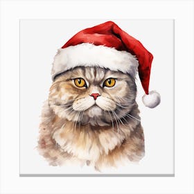 Santa Cat 52 Canvas Print