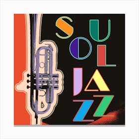 Soul Jazz Square Canvas Print