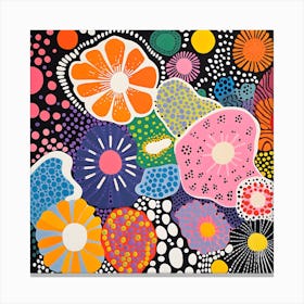 Abstract Yayoi Kusama Art Print Design Canvas Print