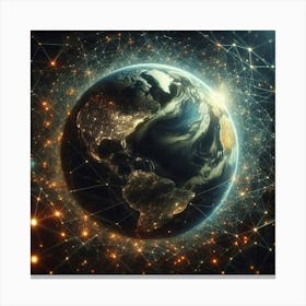 Earth In Space 1 Canvas Print