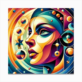 Abstract Psychedelic Painting 1 Canvas Print