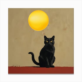 Cat In The Sun Canvas Print