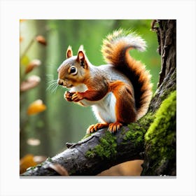 Red Squirrel 14 Canvas Print