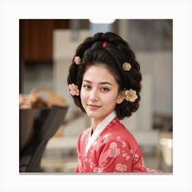 Korean Woman Canvas Print