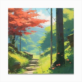 Path In The Forest Canvas Print