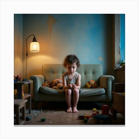 Sad and Alone breaking the chains Canvas Print