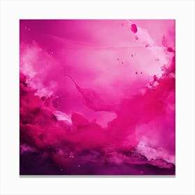 Abstract Minimalist Painting That Represents Duality, Mix Between Watercolor And Oil Paint, In Shade (27) Canvas Print