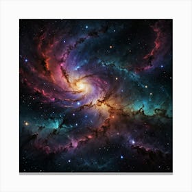 Abstract Representation Of A Galaxy Far Away Canvas Print