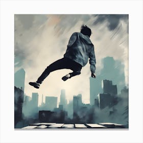 Jumper In The City Canvas Print