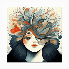 Woman'S Head 1 Canvas Print