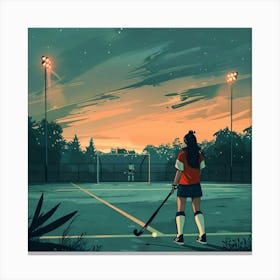 Field Hockey 11 Canvas Print