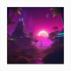 Sci - Fi City Canvas Print