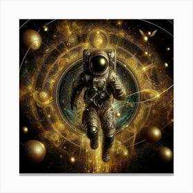 Astronaut In Space 1 Canvas Print