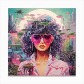 Futurist Girl Canvas Print