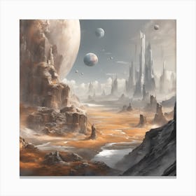 Alien Landscape Canvas Print