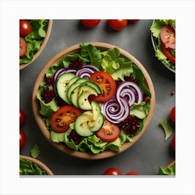 Default Create Unique Design Of Salad 0 Canvas Print