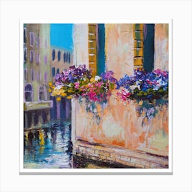 Venice. Italy. Printed wall painting, high-level art. Canvas Print