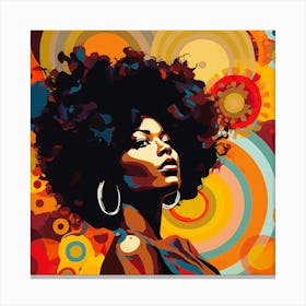 Afro Girl 37 Canvas Print