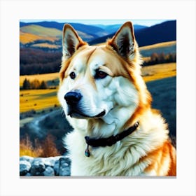 Dog Waiting Canvas Print