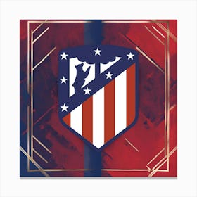 Atlético de Madrid Logo Wall Art 18 Canvas Print