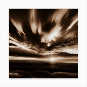 Sunset Over The Prairie 4 Canvas Print