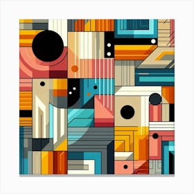 Abstract Geometric Pattern 7 Canvas Print