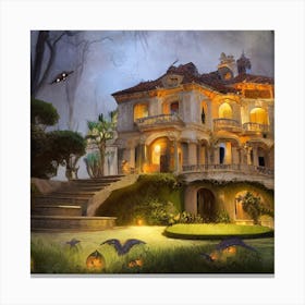 Haunted House Canvas Print