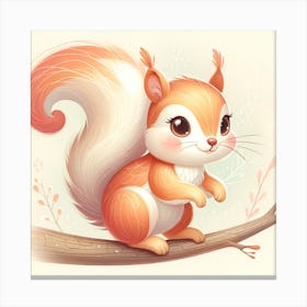 Soft Squirrel Canvas Print