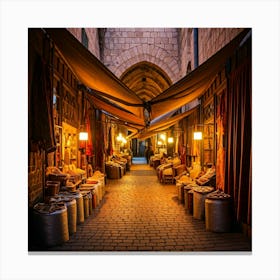 Souks Of Morocco Canvas Print