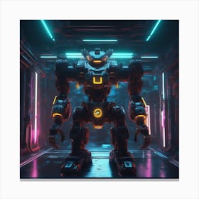 Futuristic Robot 55 Canvas Print