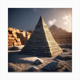 Pyramid Of Giza 4 Canvas Print